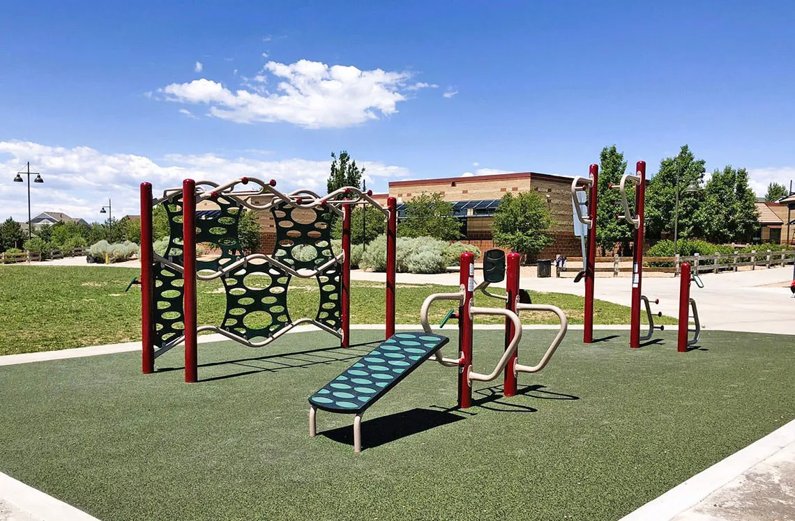 Fitness area at Black Forest Elementary 